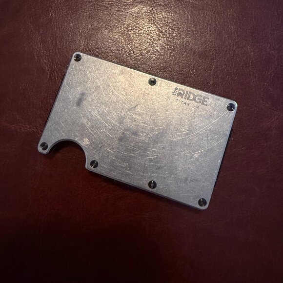 Ridge Titanium Wallet – Minimalist RFID-Blocking Slim Metal Wallet - Picture 1 of 6